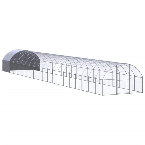 vidaXL hønsehus 3x20x2 m galvaniseret stål -  Huse & bure til små dyr