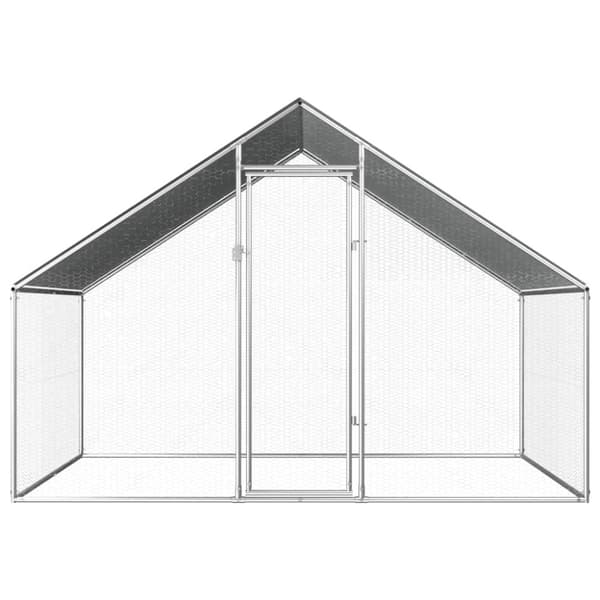 vidaXL Ulkotilan kanahäkki galvanoitu teräs 2,75x2x1,92 m -  Pieneläinten kopit & häkit