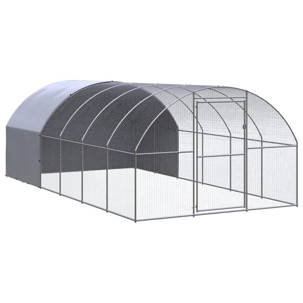 vidaXL Kanojen ulkohäkki 3x6x2 m galvanoitu teräs -  Pieneläinten kopit & häkit