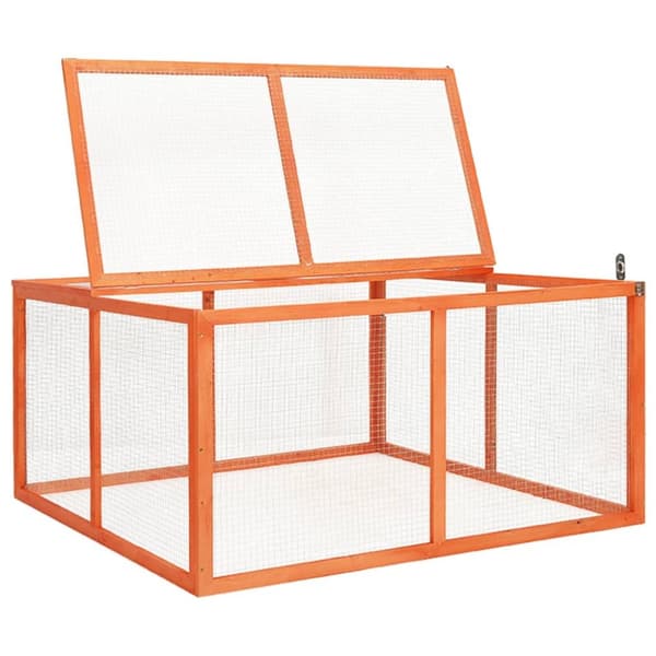 vidaXL Kaninkoppi 124x120x60 cm täysi kuusi -  Pieneläinten kopit & häkit