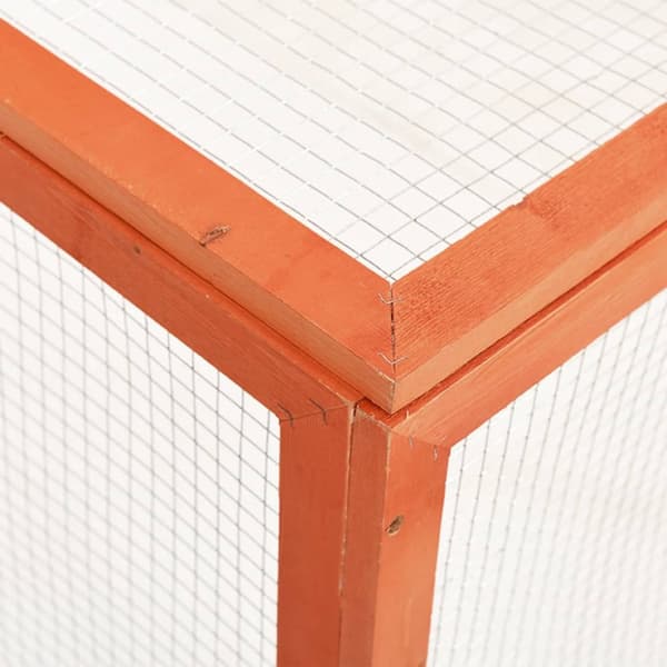 vidaXL Kaninkoppi 124x120x60 cm täysi kuusi -  Pieneläinten kopit & häkit