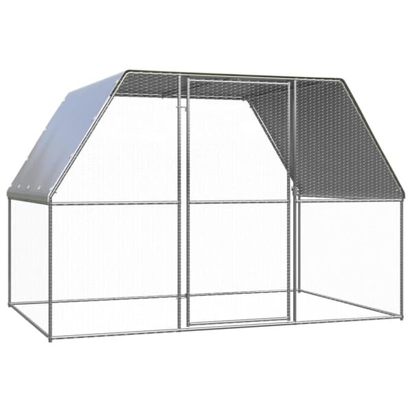 vidaXL udendørs hønsebur 3x2x2 m galvaniseret stål -  Huse & bure til små dyr