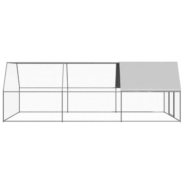 vidaXL udendørs hønsegård 3x6x2 m galvaniseret stål -  Huse & bure til små dyr