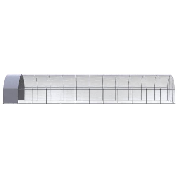 vidaXL hønsehus 3x12x2 m galvaniseret stål -  Huse & bure til små dyr