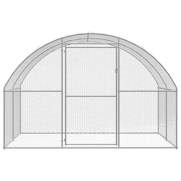 vidaXL hønsehus 3x12x2 m galvaniseret stål -  Huse & bure til små dyr