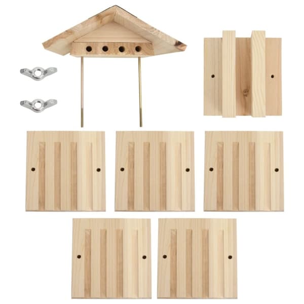 vidaXL bihotel 22x20x20 cm massivt fyrretræ -  Huse & bure til små dyr