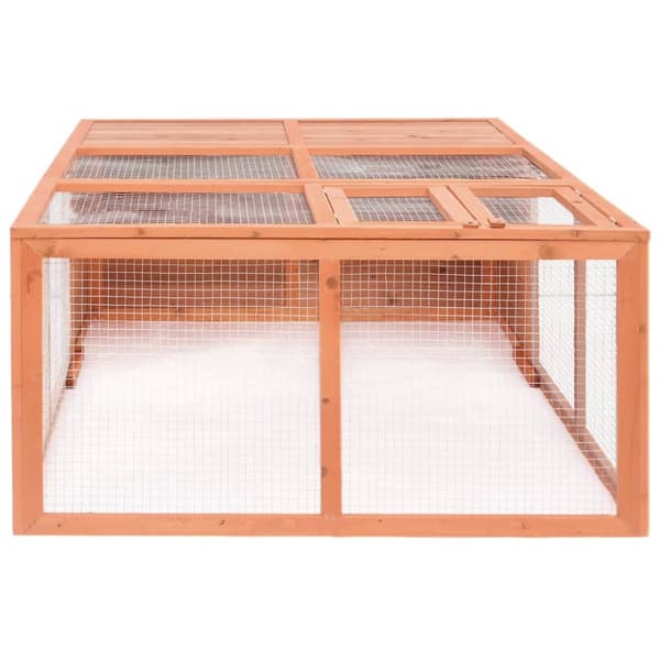 vidaXL udendørs dyrebur 150x100x50 cm massivt grantræ -  Huse & bure til små dyr