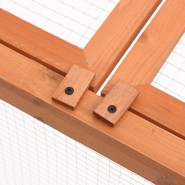 vidaXL udendørs dyrebur 150x100x50 cm massivt grantræ -  Huse & bure til små dyr