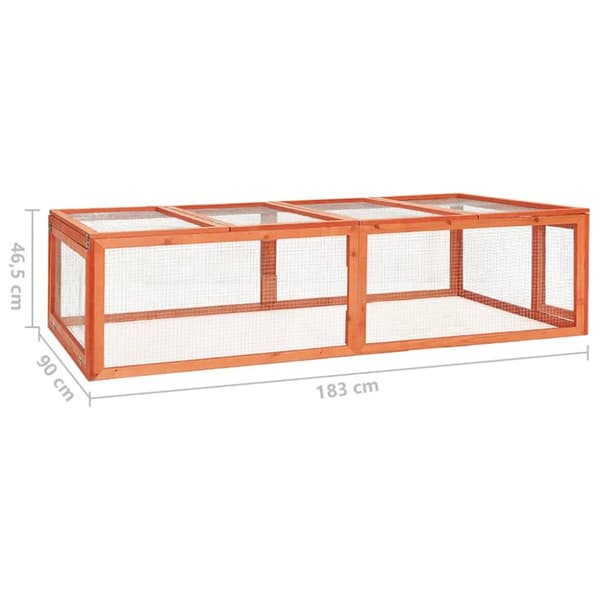 vidaXL Kaninkoppi 183x90x46,5 cm täysi kuusi -  Pieneläinten kopit & häkit
