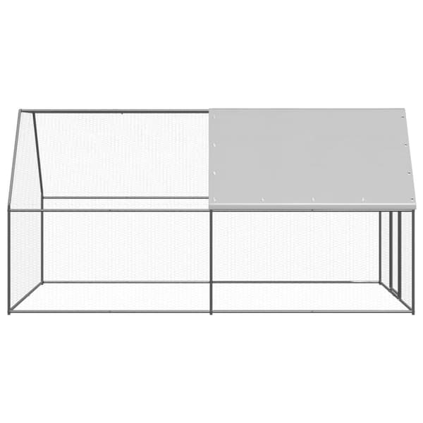 vidaXL Ulkotilan kanahäkki 2x4x2 m galvanoitu teräs -  Pieneläinten kopit & häkit
