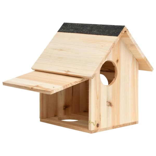 vidaXL Ekorrholk massivt granträ 26x25x29 cm -  Smådjursburar