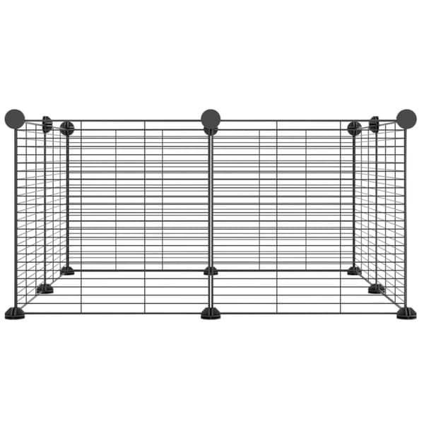 vidaXL 8-paneelinen lemmikkihäkki musta 35x35 cm teräs -  Pieneläinten kopit & häkit
