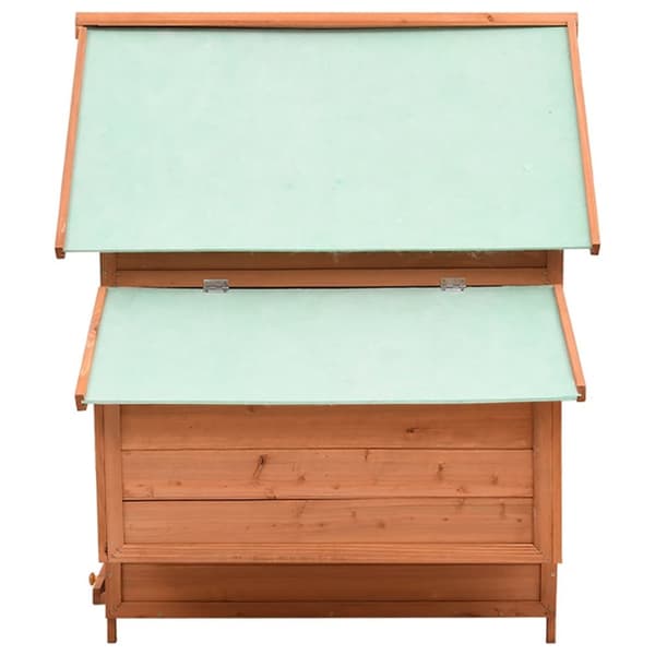 vidaXL hønsehus 152x96x110 cm massivt grantræ -  Huse & bure til små dyr