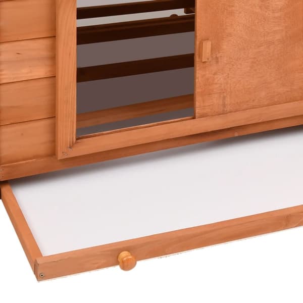 vidaXL hønsehus 152x96x110 cm massivt grantræ -  Huse & bure til små dyr