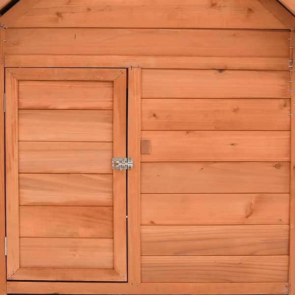 vidaXL hønsehus 152x96x110 cm massivt grantræ -  Huse & bure til små dyr