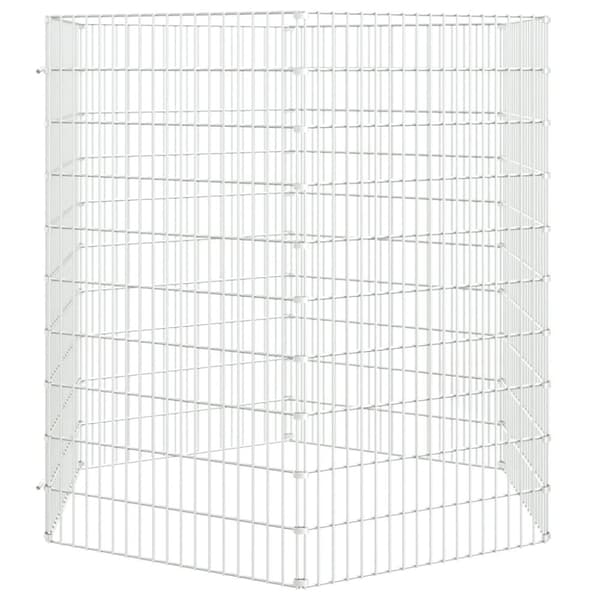 vidaXL 6-panels kaninbur 54x100 cm galvaniseret jern -  Huse & bure til små dyr