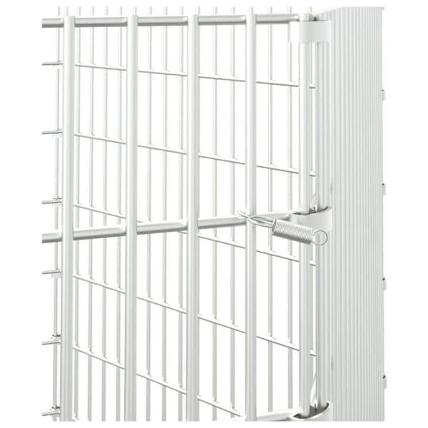 vidaXL 6-panels kaninbur 54x100 cm galvaniseret jern -  Huse & bure til små dyr