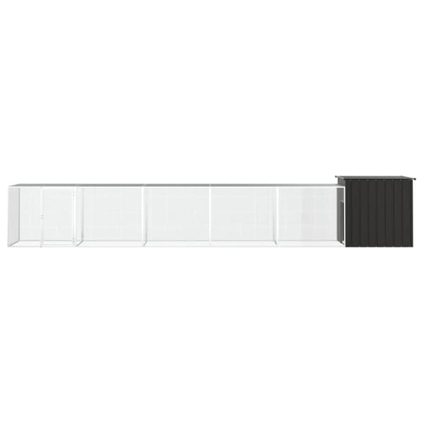 vidaXL Kanahäkki antrasiitti 600x91x100 cm galvanoitu teräs -  Pieneläinten kopit & häkit