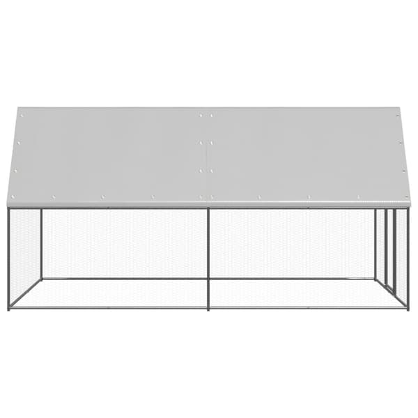 vidaXL Ulkotilan kanahäkki 2x4x2 m galvanoitu teräs -  Pieneläinten kopit & häkit