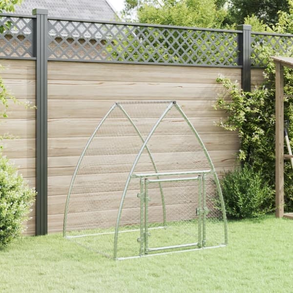 vidaXL Hönsbur silver 100x105x120 cm galvaniserat stål -  Smådjursburar