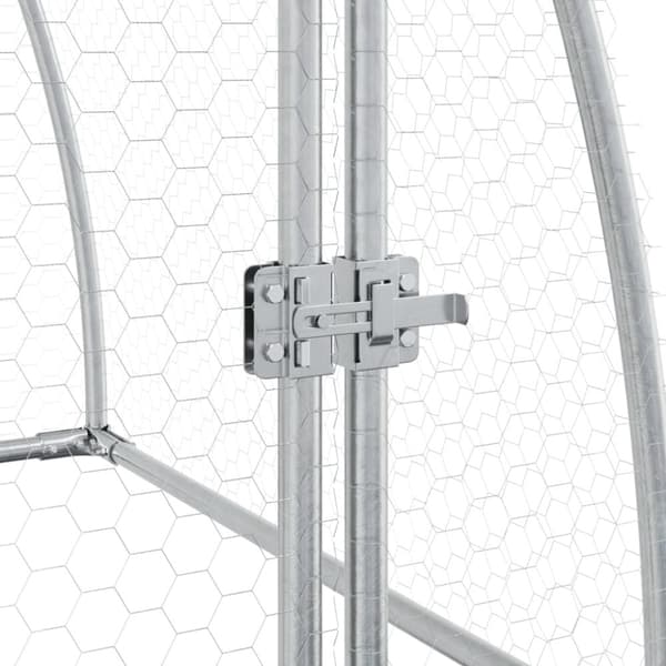 vidaXL Hönsbur silver 100x105x120 cm galvaniserat stål -  Smådjursburar