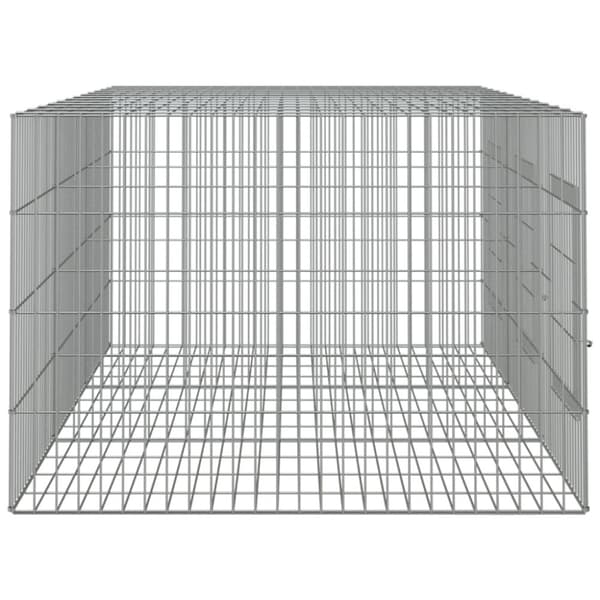 vidaXL Kaninhage 3 paneler 163x79x54 cm galvaniserat järn -  Smådjursburar