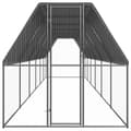 Pikkukuva 3 / 6: vidaXL Ulkotilan kanahäkki 2x12x2 m galvanoitu teräs -  Pieneläinten kopit & häkit