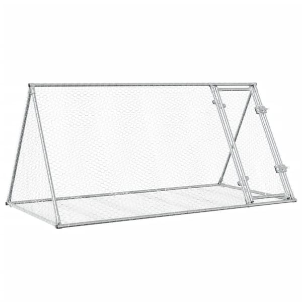 vidaXL Kaninbur silver 200x105x91 cm galvaniserat stål -  Smådjursburar
