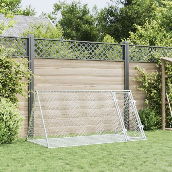 vidaXL Kaninbur silver 200x105x91 cm galvaniserat stål -  Smådjursburar