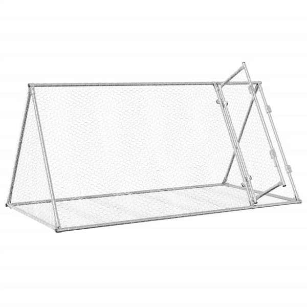 vidaXL Kaninbur silver 200x105x91 cm galvaniserat stål -  Smådjursburar