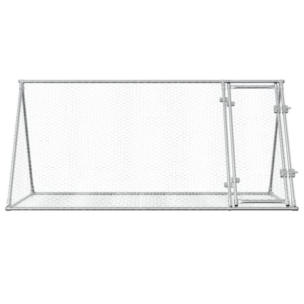 vidaXL Kaninbur silver 200x105x91 cm galvaniserat stål -  Smådjursburar