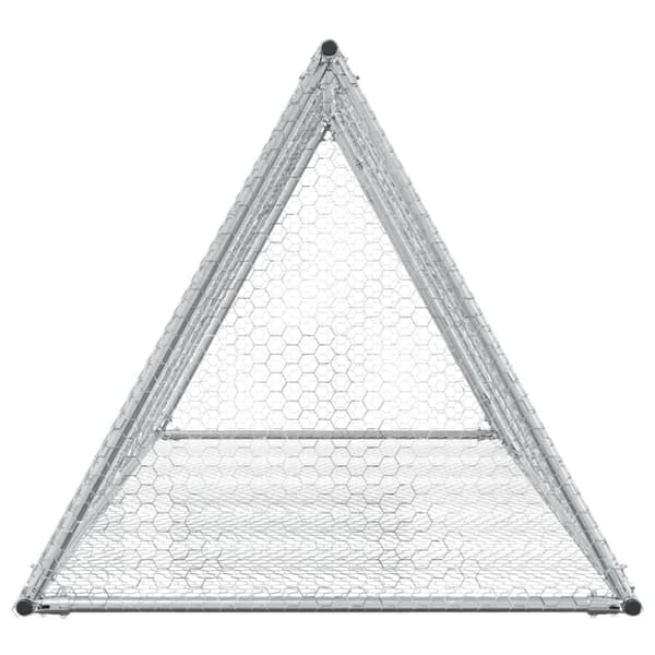 vidaXL Kaninbur silver 200x105x91 cm galvaniserat stål -  Smådjursburar