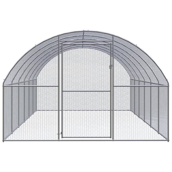 The Living Store Kanojen ulkohäkki 3x6x2 m galvanoitu teräs -  Pieneläinten kopit & häkit