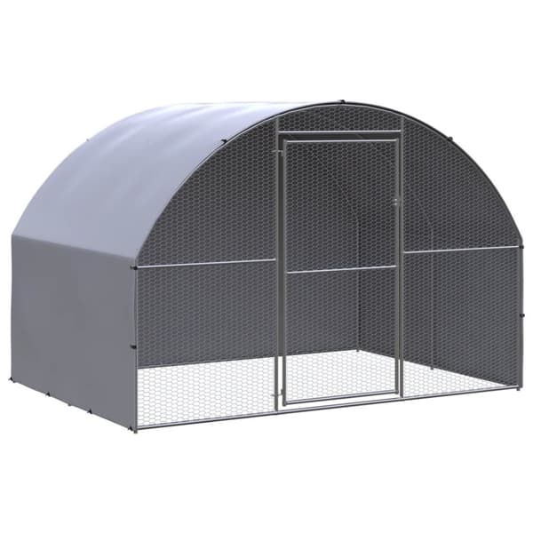 The Living Store Kanojen ulkohäkki 3x2x2 m galvanoitu teräs -  Pieneläinten kopit & häkit