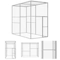 Miniatyrbillede 1 af 6: The Living Store kattebur 3x1,5x2,5 cm galvaniseret stål -  Huse & bure til små dyr