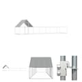 Pikkukuva 1 / 7: The Living Store Kanahäkki 8x2x2 m galvanoitu teräs -  Pieneläinten kopit & häkit