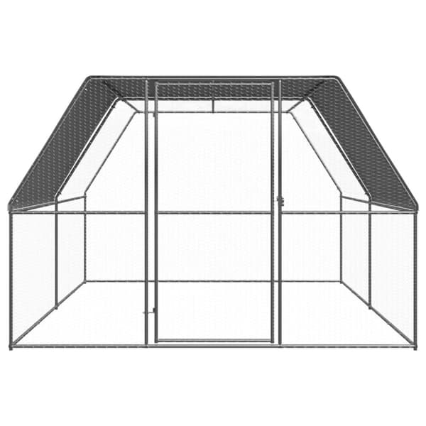 The Living Store udendørs hønsegård 3x4x2 m galvaniseret stål -  Huse & bure til små dyr