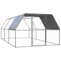 Pikkukuva 2 / 6: The Living Store Ulkotilan kanahäkki 3x6x2 m galvanoitu teräs -  Pieneläinten kopit & häkit