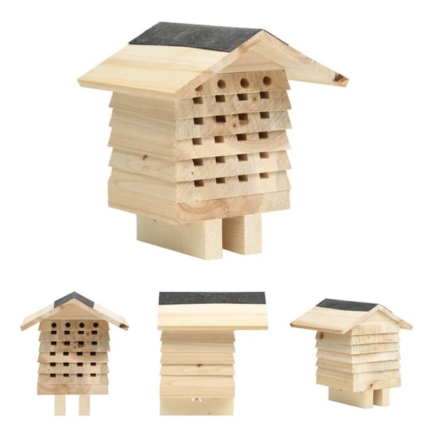 The Living Store Bihotell massivt granträ 22x20x20 cm -  Smådjursburar