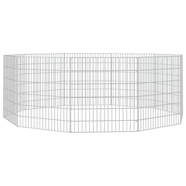 The Living Store 10-panels kaninbur 54x60 cm galvaniseret jern -  Huse & bure til små dyr