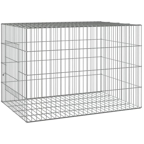 The Living Store kaninbur 78x54x54 cm galvaniseret jern -  Huse & bure til små dyr