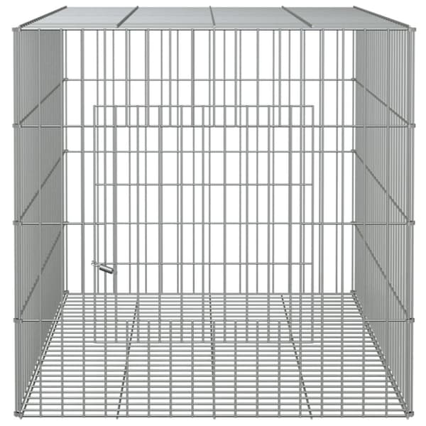 The Living Store kaninbur 78x54x54 cm galvaniseret jern -  Huse & bure til små dyr