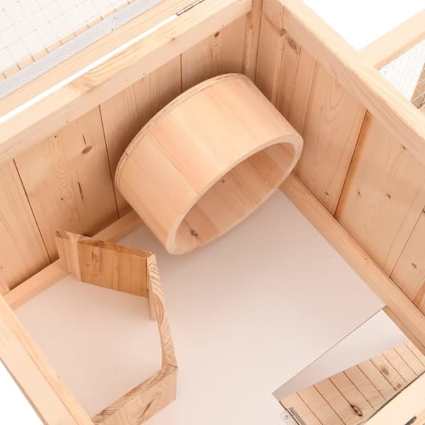 The Living Store Hamsterin häkki 81x40x60 cm täysi kuusi -  Pieneläinten kopit & häkit