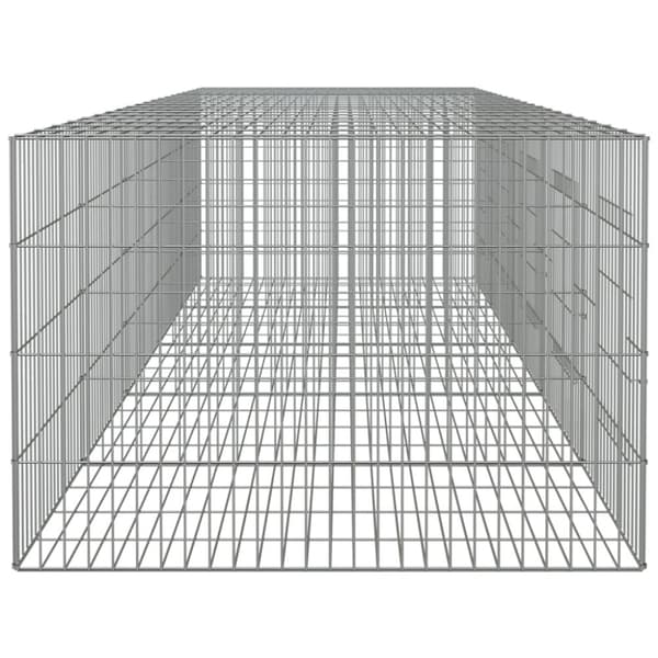 The Living Store 5-panels kaninbur 273x79x54 cm galvaniseret jern -  Huse & bure til små dyr