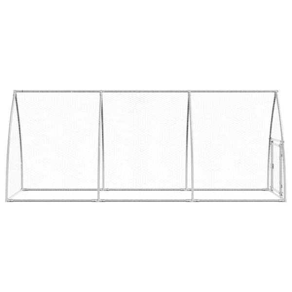 The Living Store Kanahäkki hopea 300x105x120 cm galvanoitu teräs -  Pieneläinten kopit & häkit