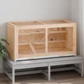 Miniatyrbillede 3 af 10: The Living Store hamsterbur 89,5x45x45 cm massivt fyrretræ -  Huse & bure til små dyr