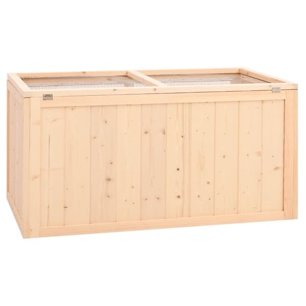 The Living Store hamsterbur 89,5x45x45 cm massivt fyrretræ -  Huse & bure til små dyr