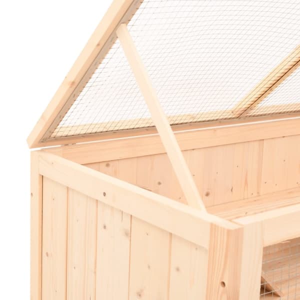 The Living Store hamsterbur 89,5x45x45 cm massivt fyrretræ -  Huse & bure til små dyr