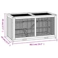 Miniatyrbillede 10 af 10: The Living Store hamsterbur 89,5x45x45 cm massivt fyrretræ -  Huse & bure til små dyr