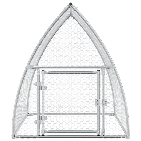 The Living Store Hönsbur silver 100x105x120 cm galvaniserat stål -  Smådjursburar